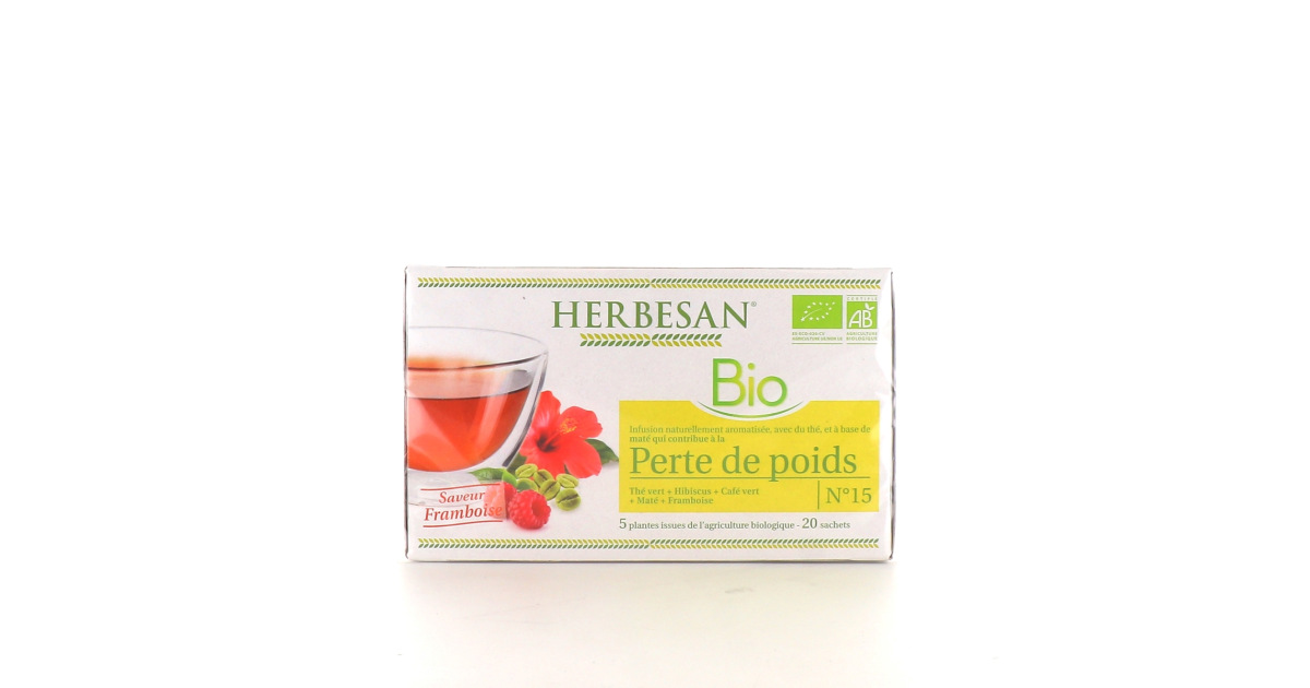 Herbesan Infusion Bio Perte De Poids Tisane Minceur