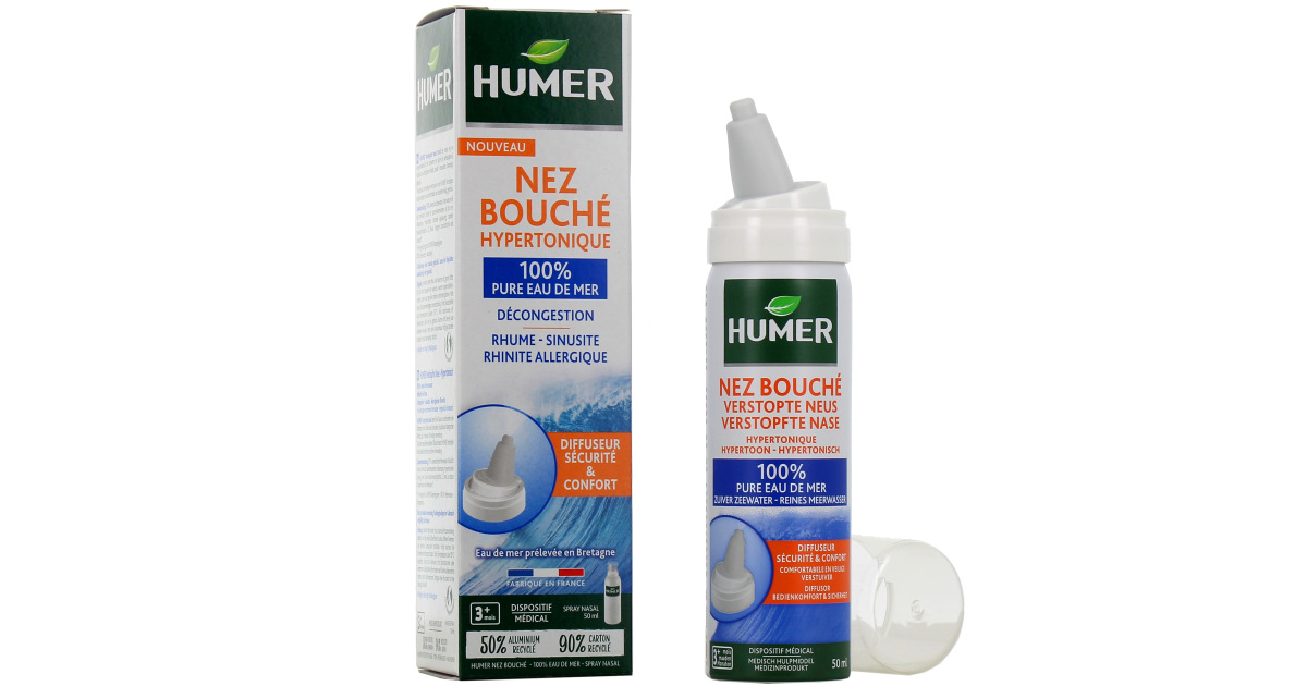 Humer Nez Bouch Spray Hypertonique Rhume Sinusite Allergies