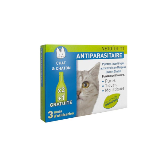 Vetoform Antiparasitaire Pipettes R Pulsives Chat Et Chaton