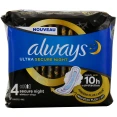 Always Ultra Serviettes périodiques avec ailettes