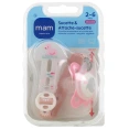 MAM Kit Sucette silicone avec attache-sucettes 2-6 mois