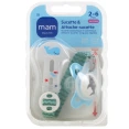 MAM Kit Sucette silicone avec attache-sucettes 2-6 mois