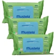 Mustela Lingettes Nettoyantes Visage, Mains et Siège