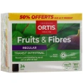 Ortis Fruits & Fibres Regular Transit Intestinal Cubes à Mâcher