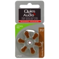 Quies Audio Piles auditives Modèle 312 Batteries pour toutes les aides auditives