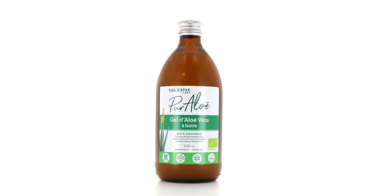 Gel aloe vera  boire Pur Aloe - Confort digestif, brlures d'estomac