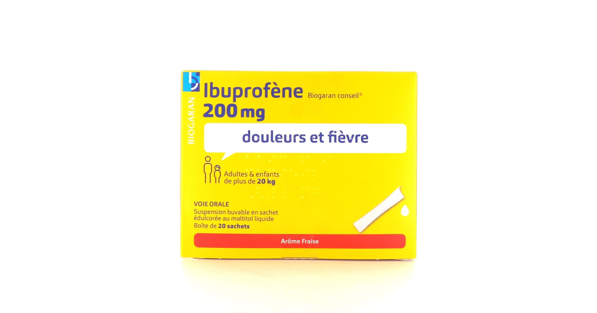 Combien De Temps Met L Ibuprofène Pour Agir Ibuprofène Biogaran Sticks 200 mg ou 400 mg