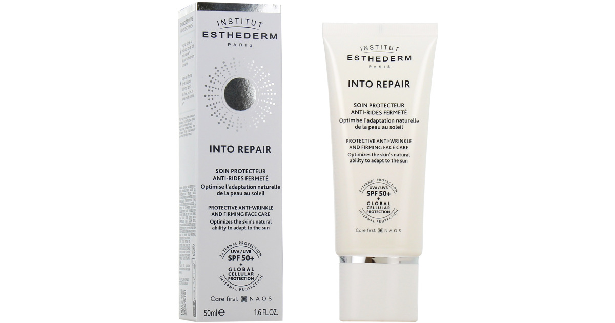 Esthederm Into Repair soin protecteur SPF50+ anti-rides fermeté