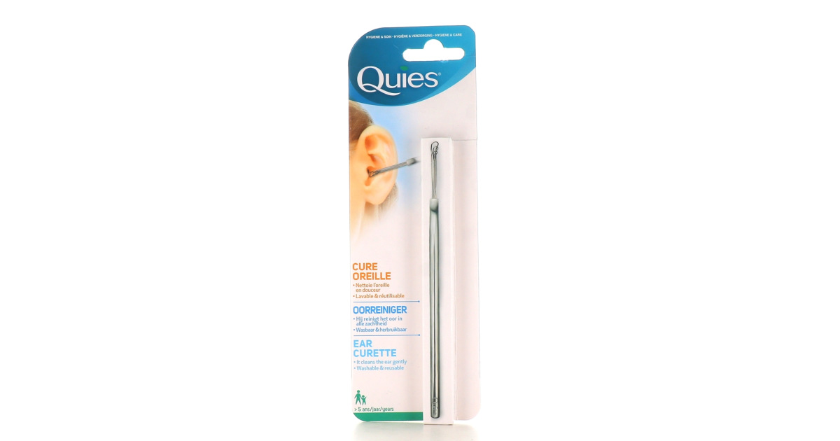 Quies Cure oreille acier inoxydable - Nettoyage des oreilles