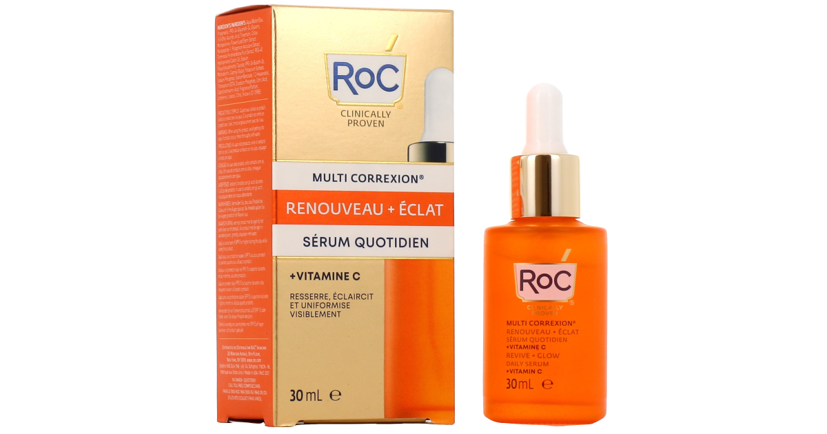 ROC sérum renouveau éclat 10% vitamine C - Anti teint terne