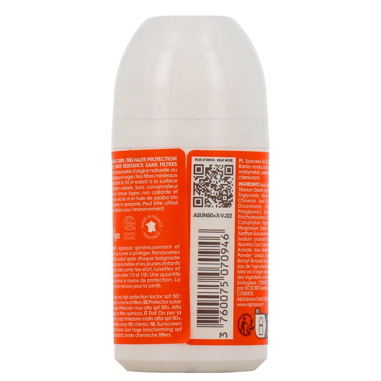 Alphanova Sun Sport Roll On Solaire SPF 50+ - Vue 3