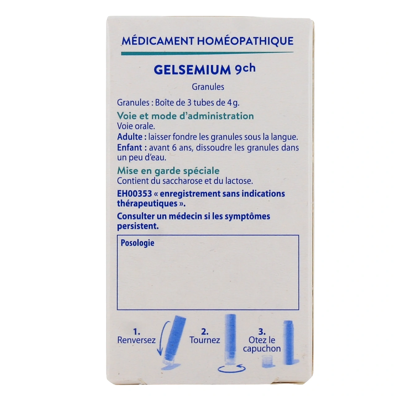 Boiron Gelsemium sempervirens granules - Vue 3