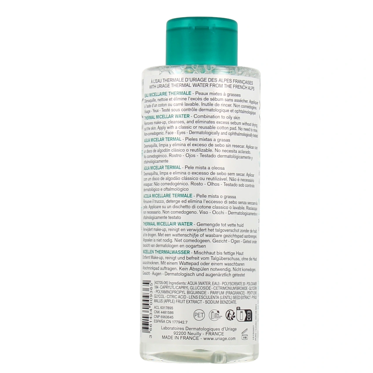 Uriage Eau Micellaire Thermale Peaux Mixtes à Grasses - Vue 7