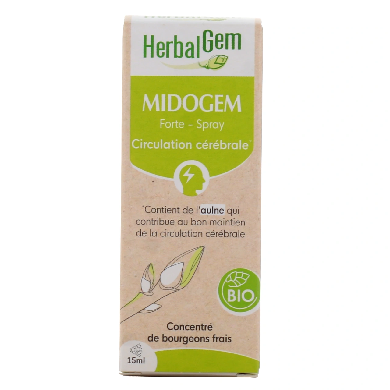 Herbalgem Midogem Forte Circulation Cérébrale Bio - Vue 2