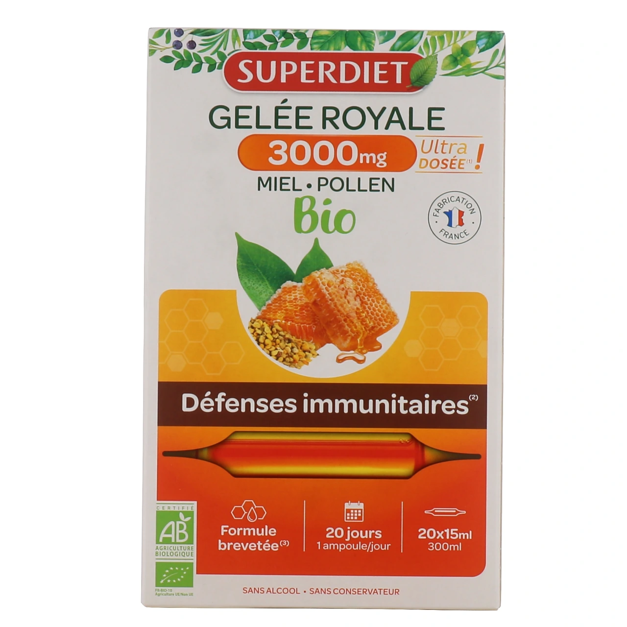 Superdiet Gelée Royale Bio 3000 mg - Vue 3