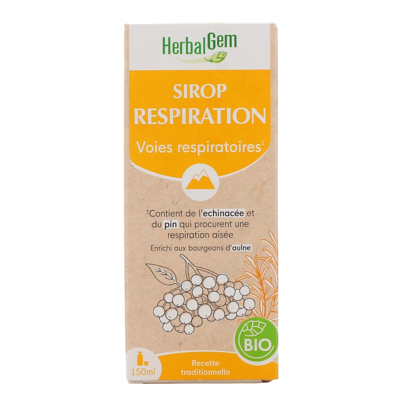 Herbalgem Sirop Respiration Bronches Bio - Vue 3