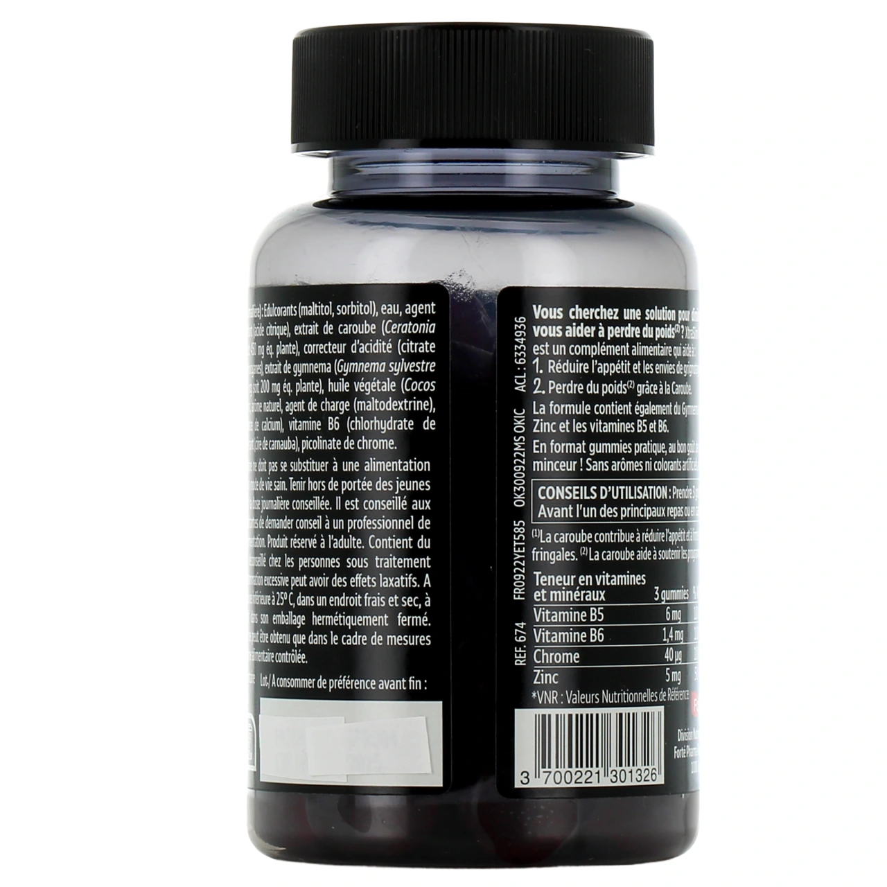 XtraSlim Max Coupe-Faim Gummies sans sucres - Vue 3
