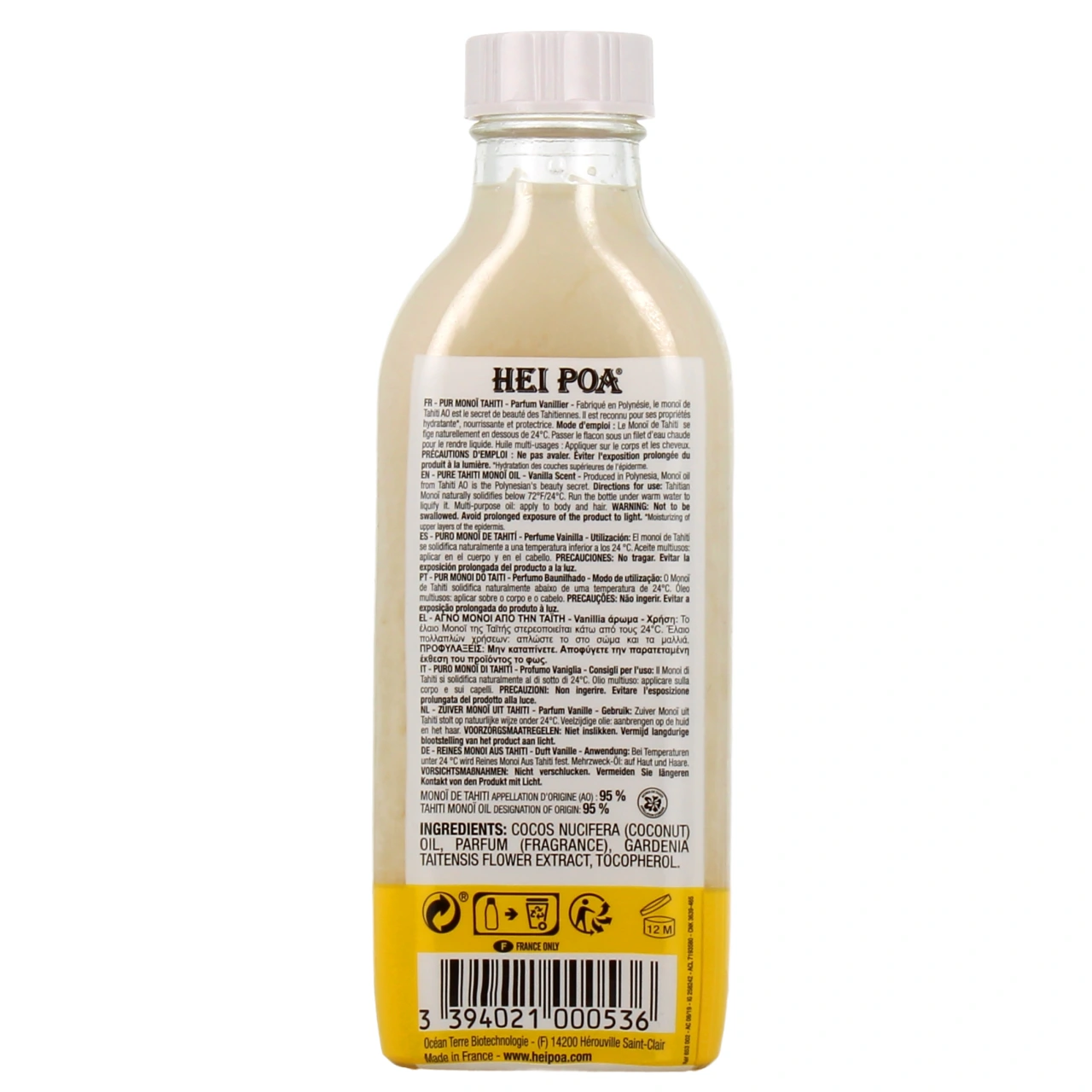 Pur Monoï Tahiti parfum vanillier ou coco - Vue 6
