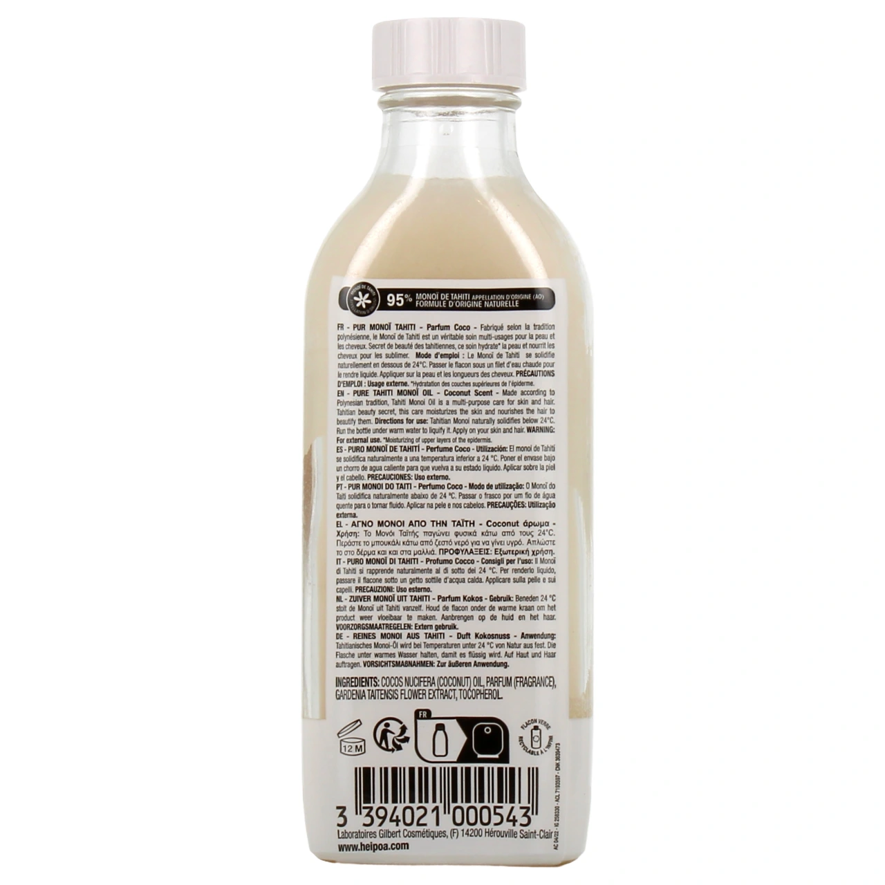 Pur Monoï Tahiti parfum vanillier ou coco - Vue 3