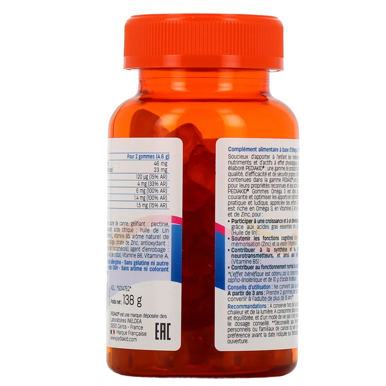 Pediakid Gommes Omega 3 - Vue 3