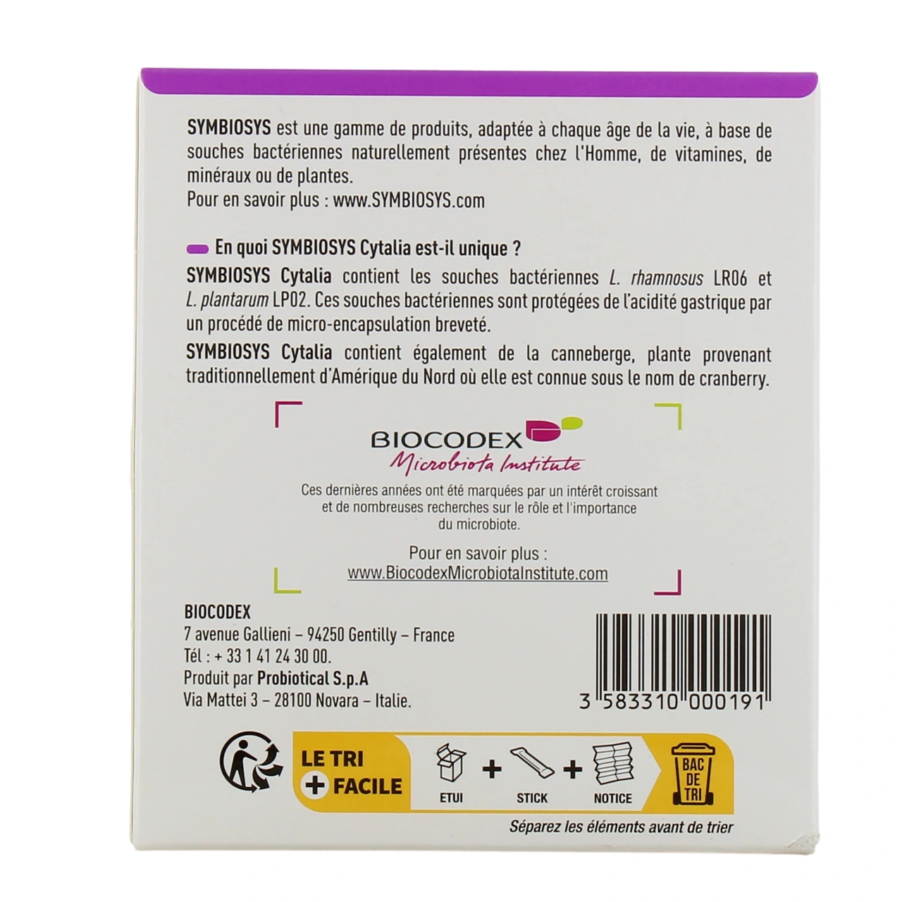 Symbiosys Cytalia 30 sticks orodispersibles - Vue 3