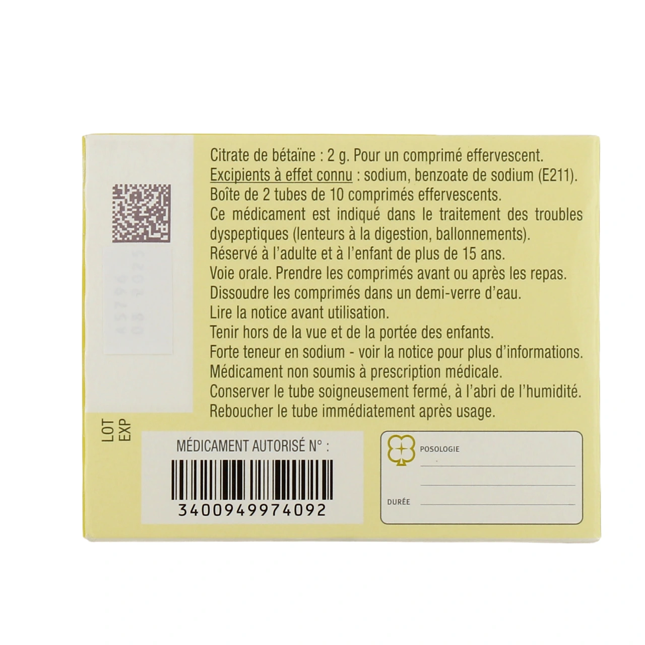 Citrate de Betaine - Vue 6