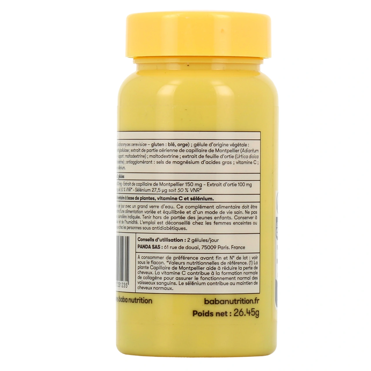 BABA Nutrition Perte de Cheveux - Vue 3