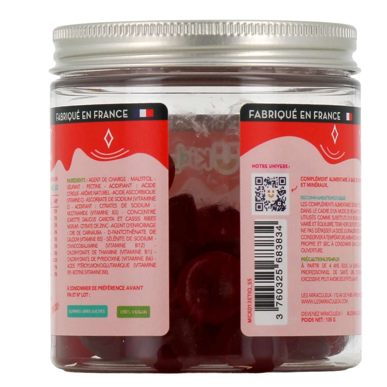 Mium Lab Multivitamines Enfants Gummies sans sucres - Vue 3
