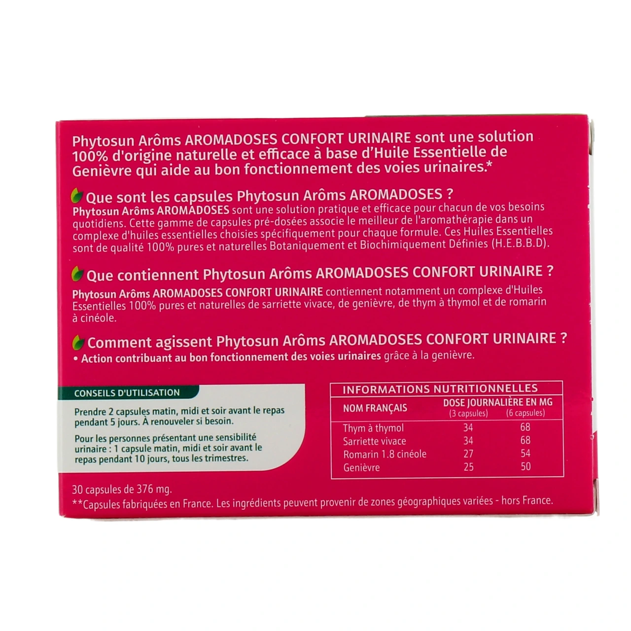 Phytosun Aroms Confort Urinaire - Vue 3