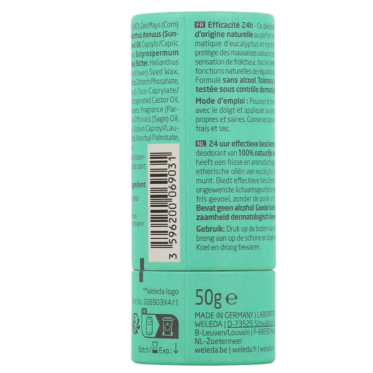 Weleda Déodorant Stick 24h Bio - Vue 3