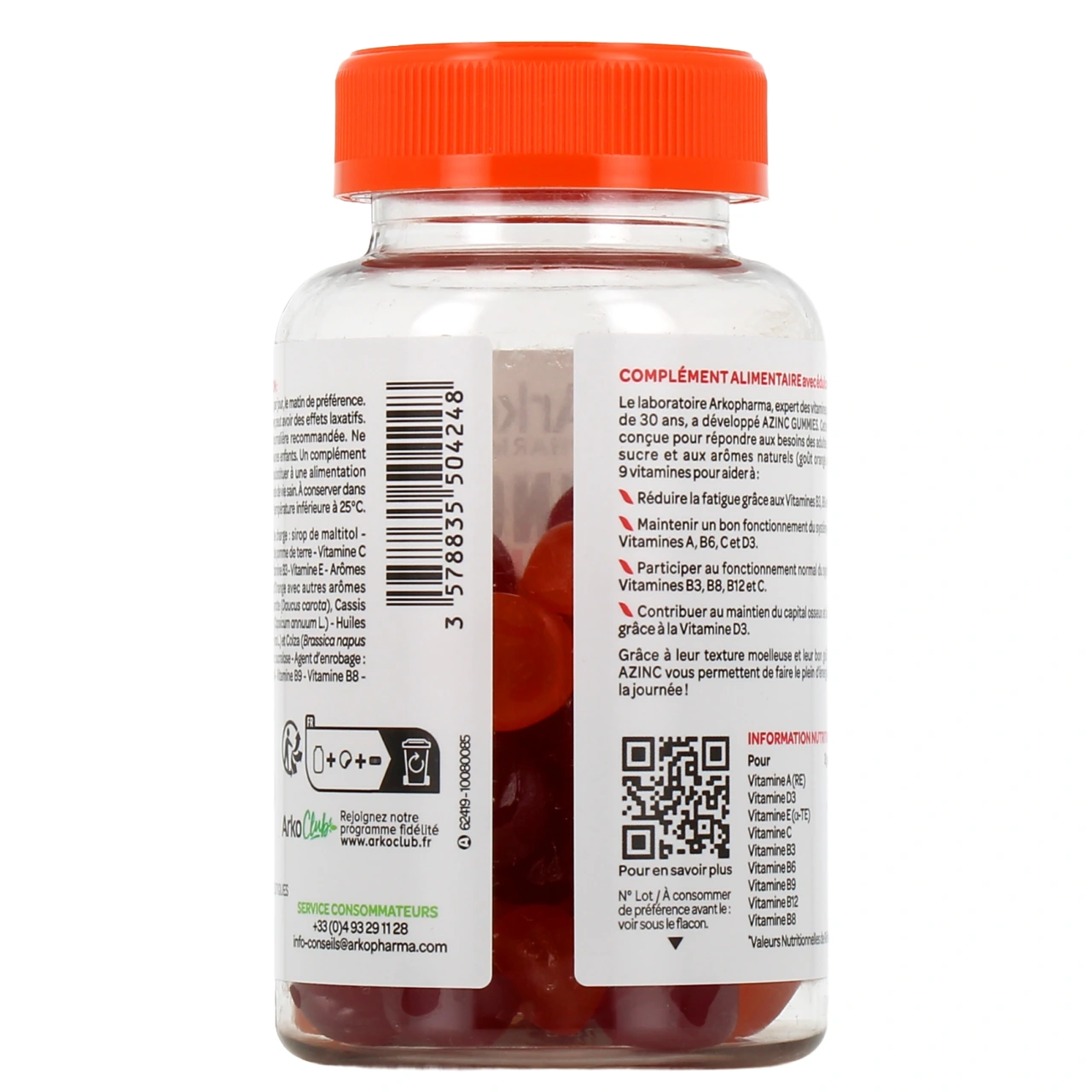 Azinc Gummies 9 Vitamines - Vue 3
