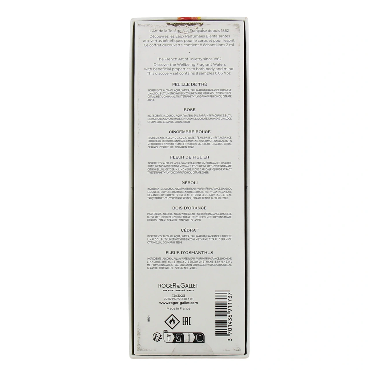 Roger et Gallet Coffret Découverte 8 Eaux Parfumées Bienfaisantes - Vue 3
