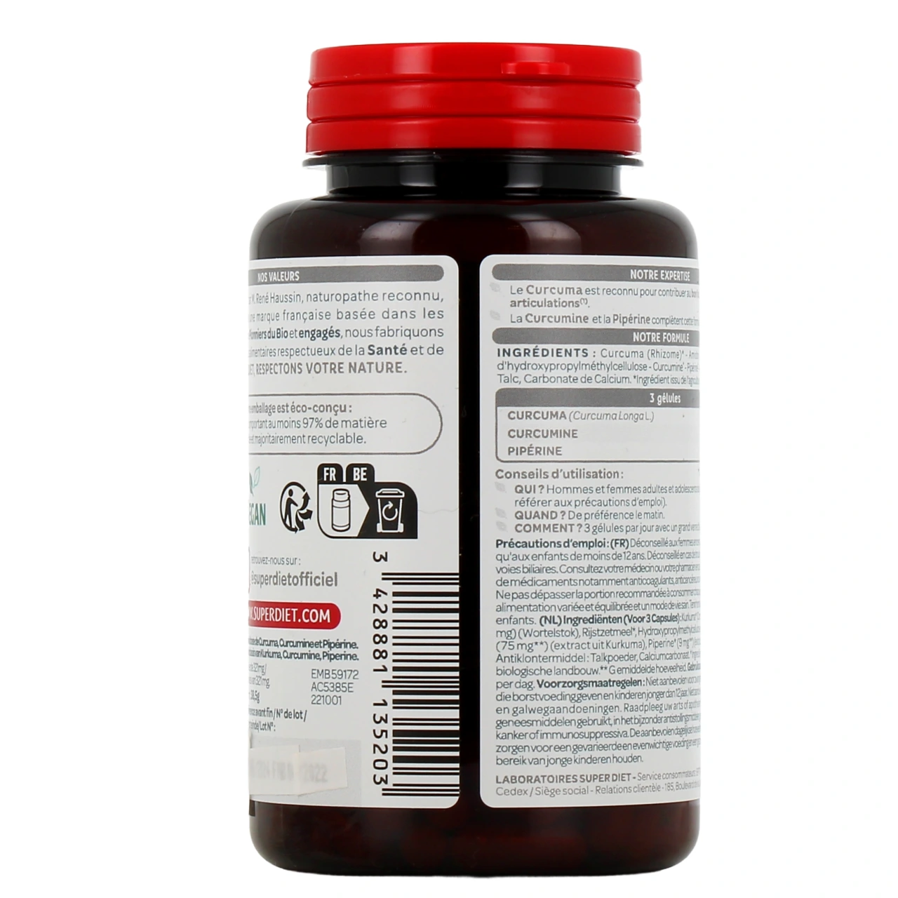 Super Diet Curcuma Pipérine Bio - Vue 3