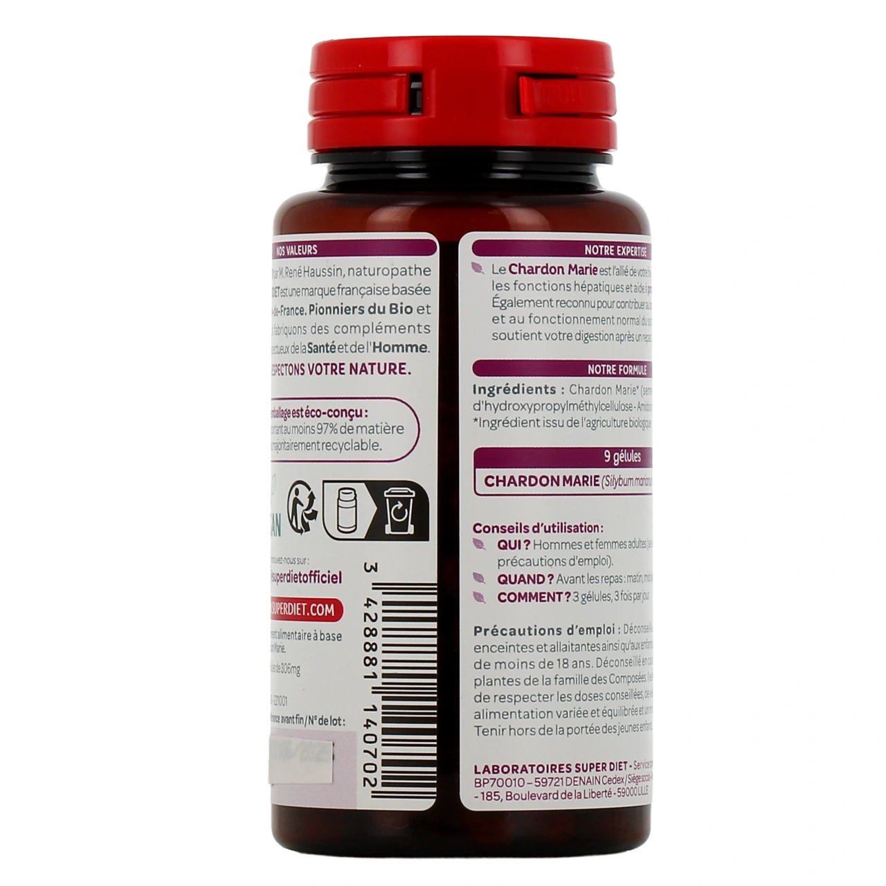 Super Diet Chardon Marie Bio - Vue 3