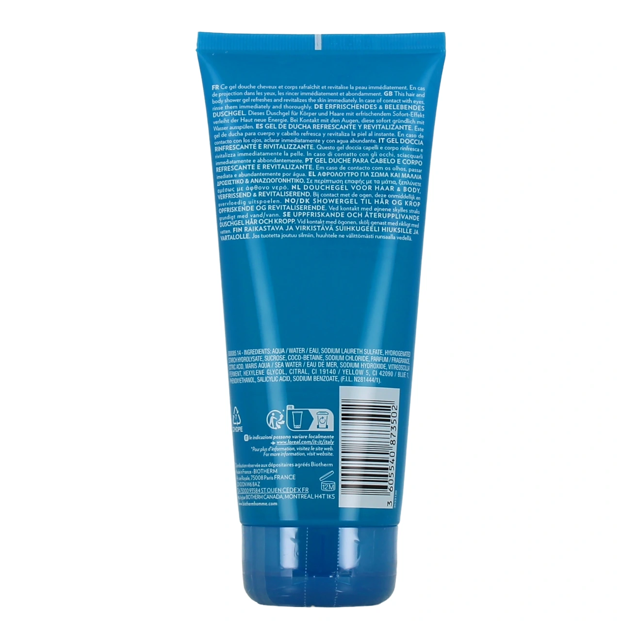 Biotherm Homme Aquafitness gel douche corps et cheveux - Vue 3