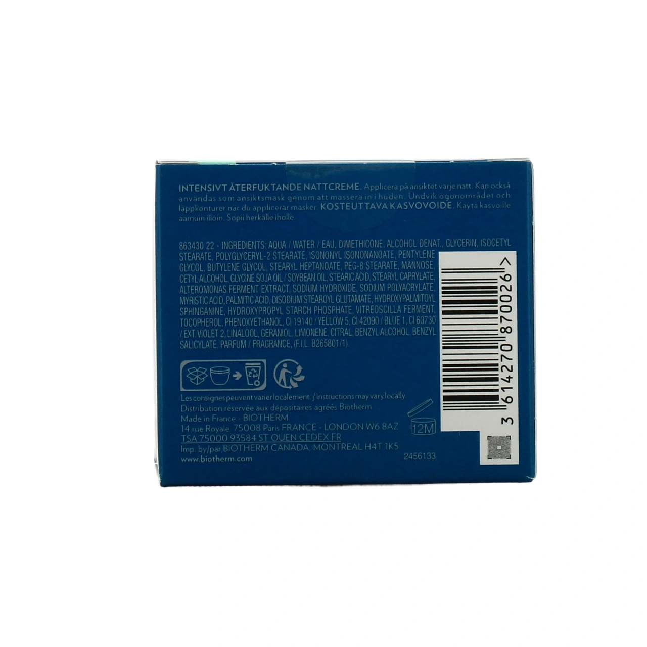 Biotherm Aquasource Night Spa - Vue 3