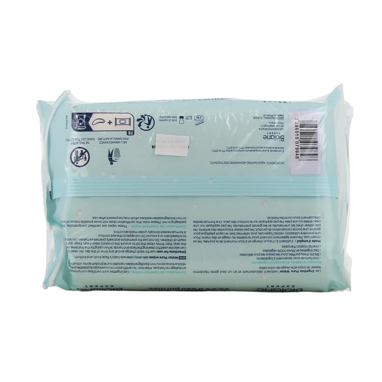 Biolane Expert Lingettes Pure Water - Vue 6
