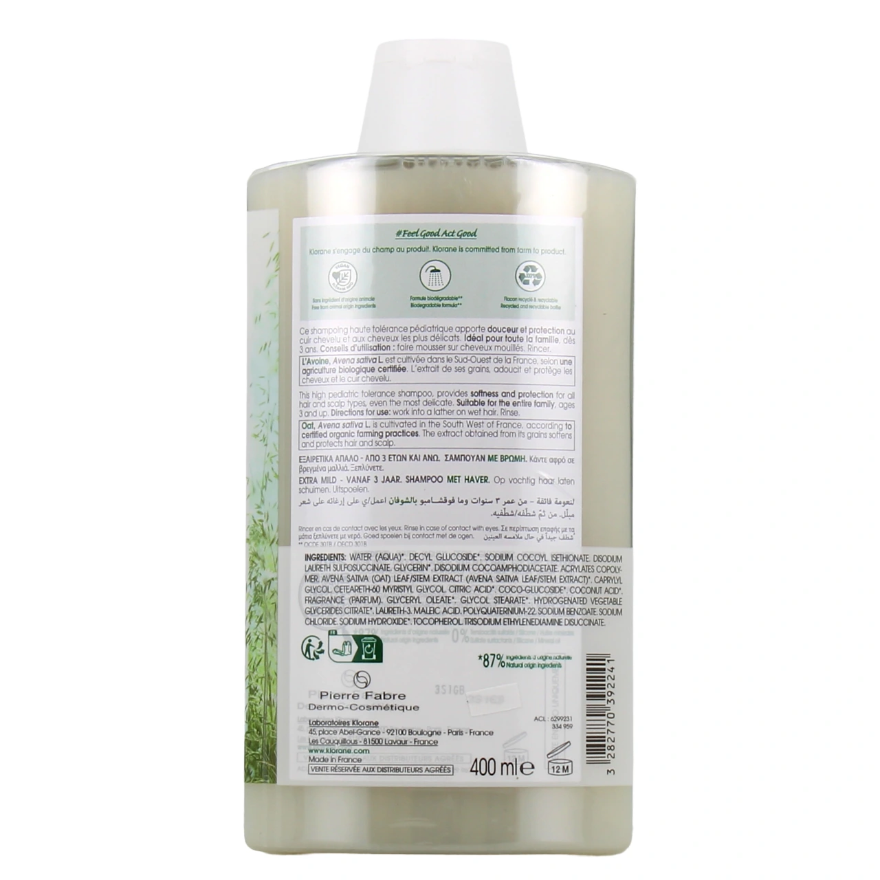 Klorane Shampooing au Lait d'Avoine Extra-doux - Vue 2