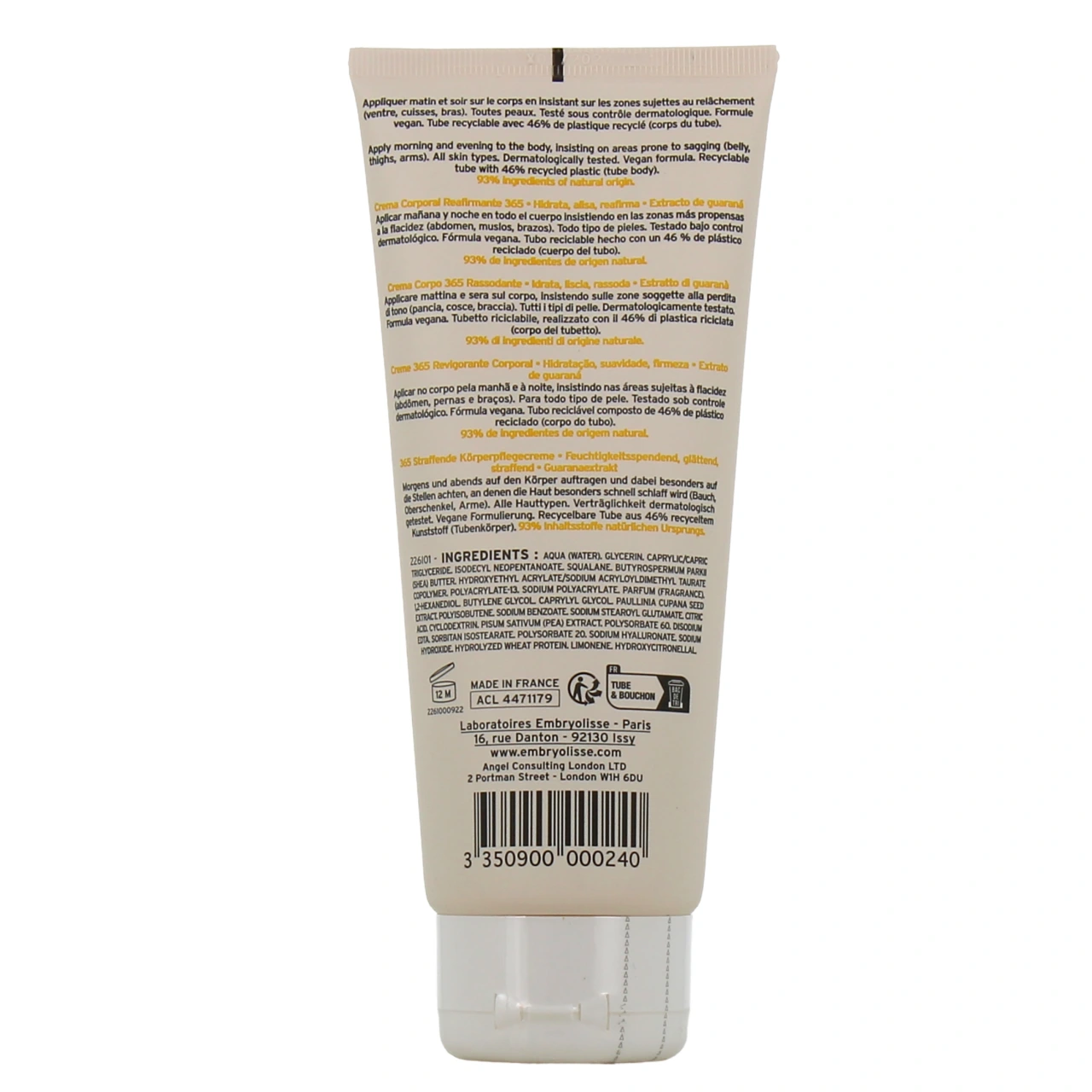 Embryolisse Crème 365 Raffermissante Corps - Vue 3