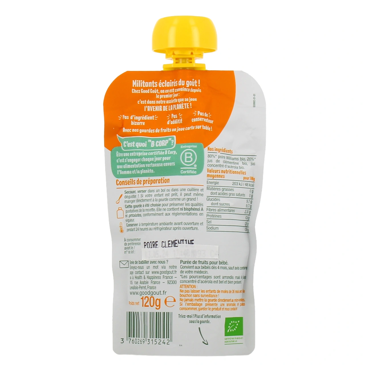 Good Goût Compote Bébé dès 4 mois - Vue 21