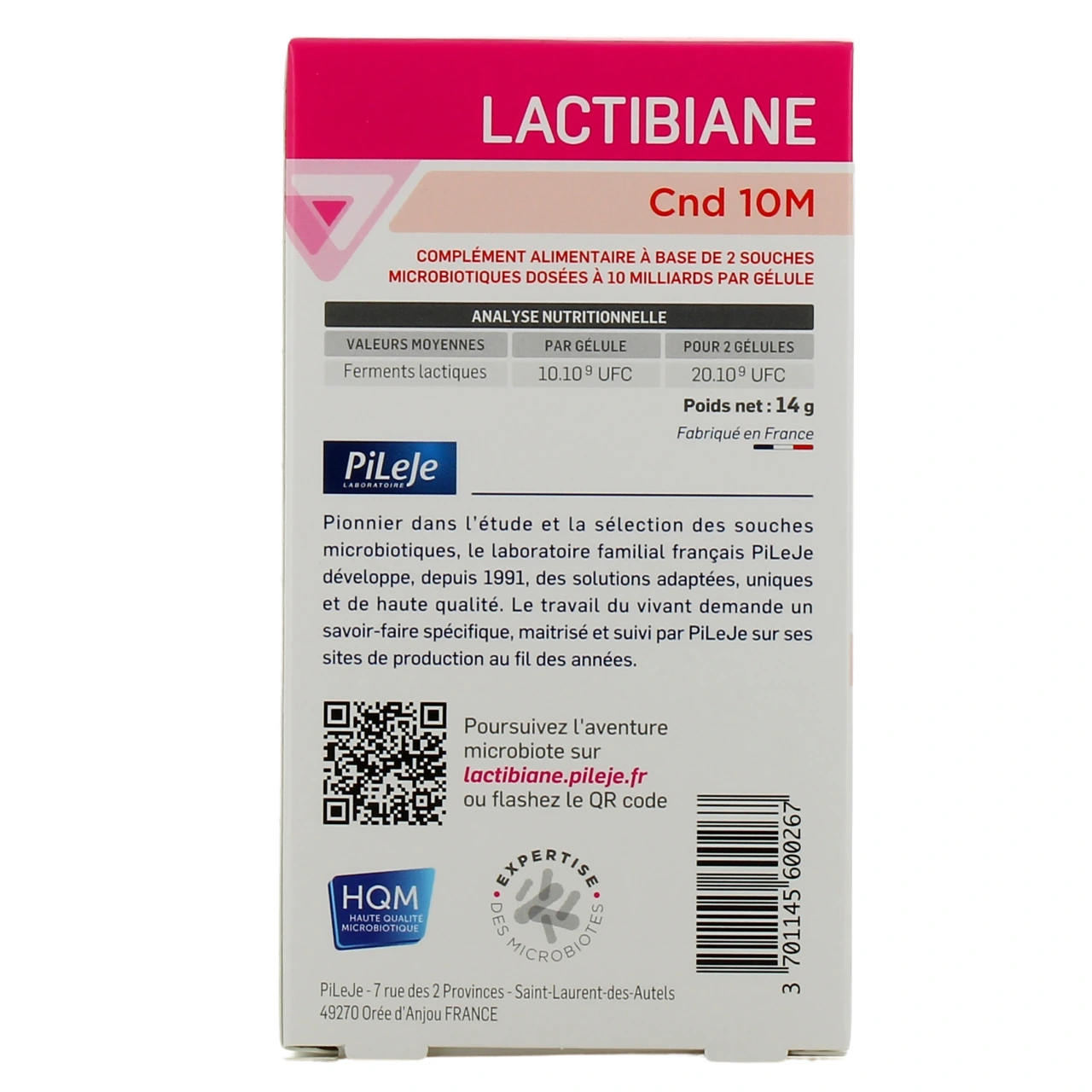 Pileje Lactibiane Cnd 10 M - Vue 3