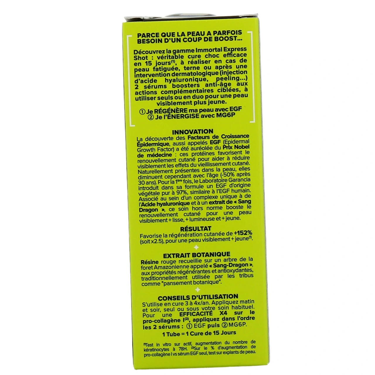 Garancia Immortal Express Shot EGF Sérum Activateur Cellulaire - Vue 3