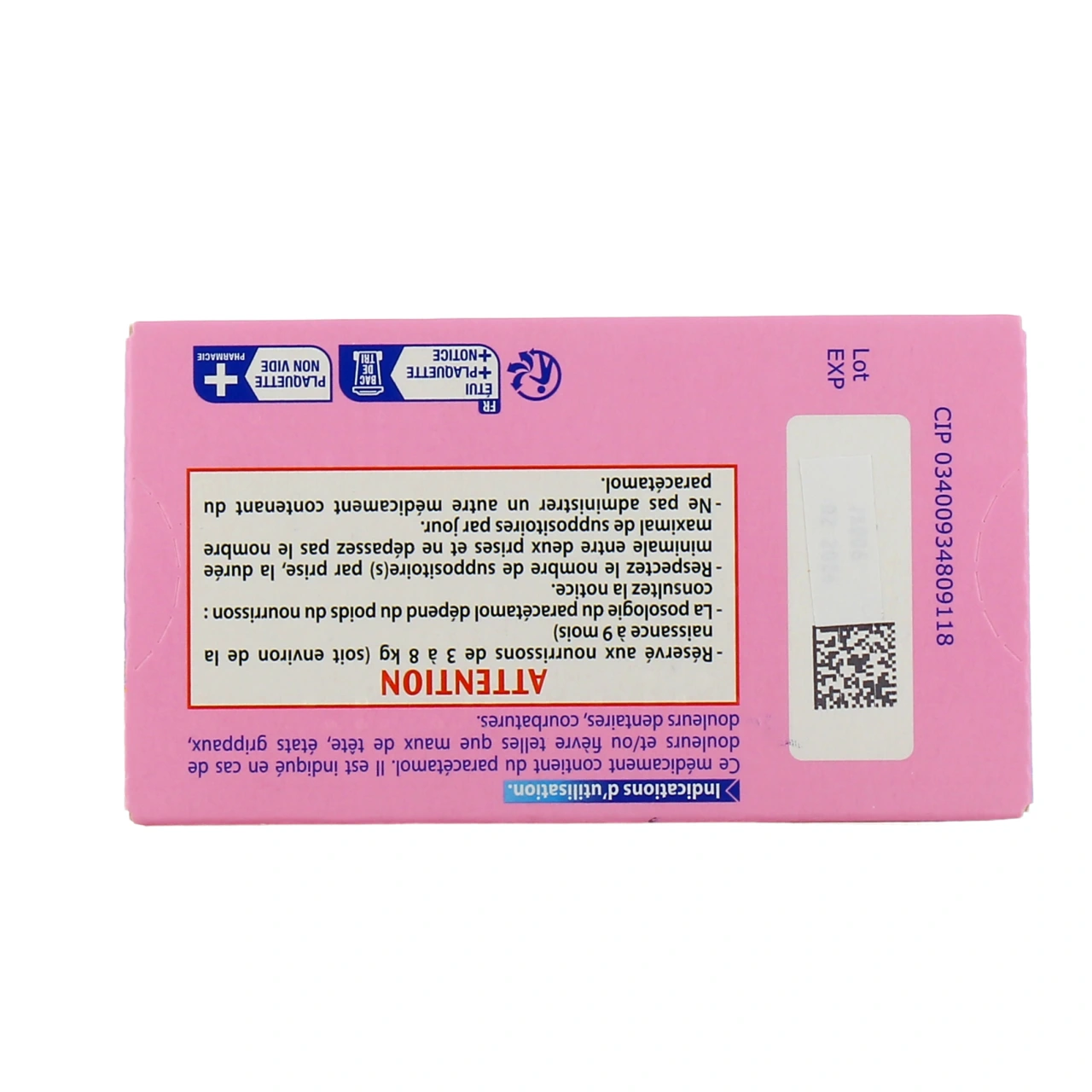 Doliprane Suppositoire - Vue 5