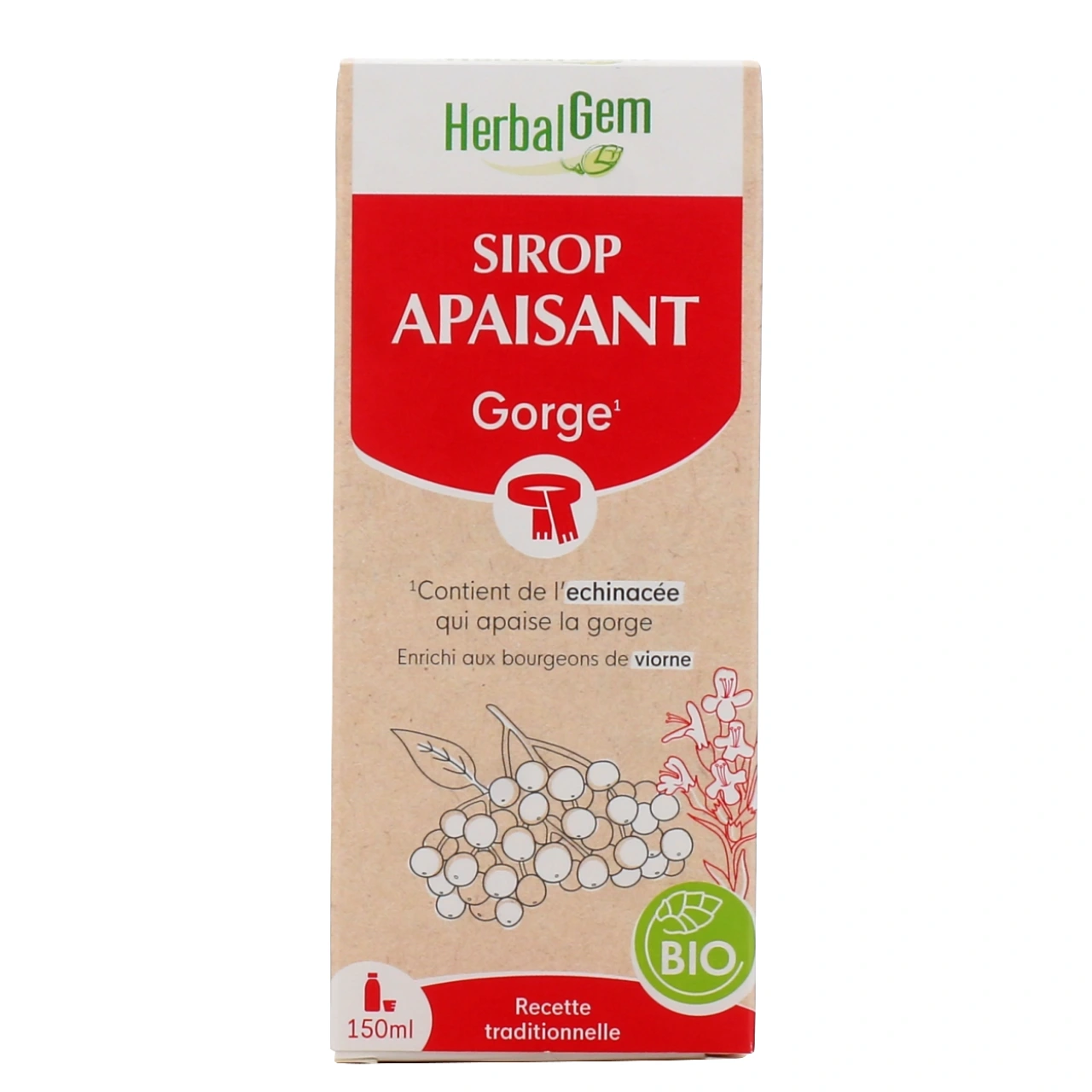 Herbalgem Sirop Refroidissements Gorge Bio - Vue 2