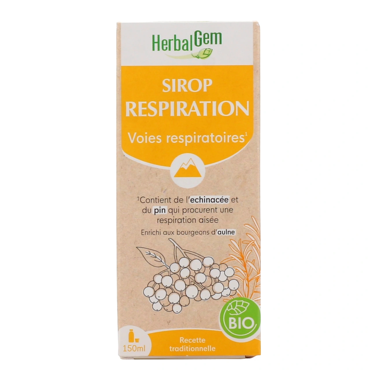 Herbalgem Sirop Respiration Bronches Bio - Vue 2