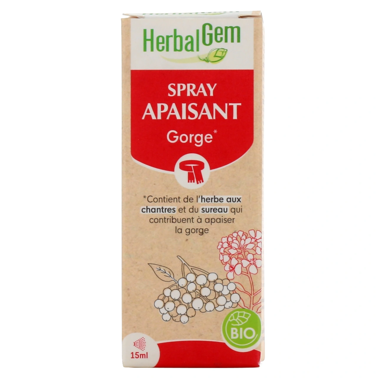 Herbalgem Spray Apaisant Gorge Bio - Vue 2