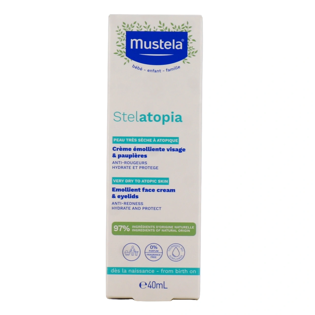 Mustela Stelatopia Crème Emolliente Visage - Vue 2