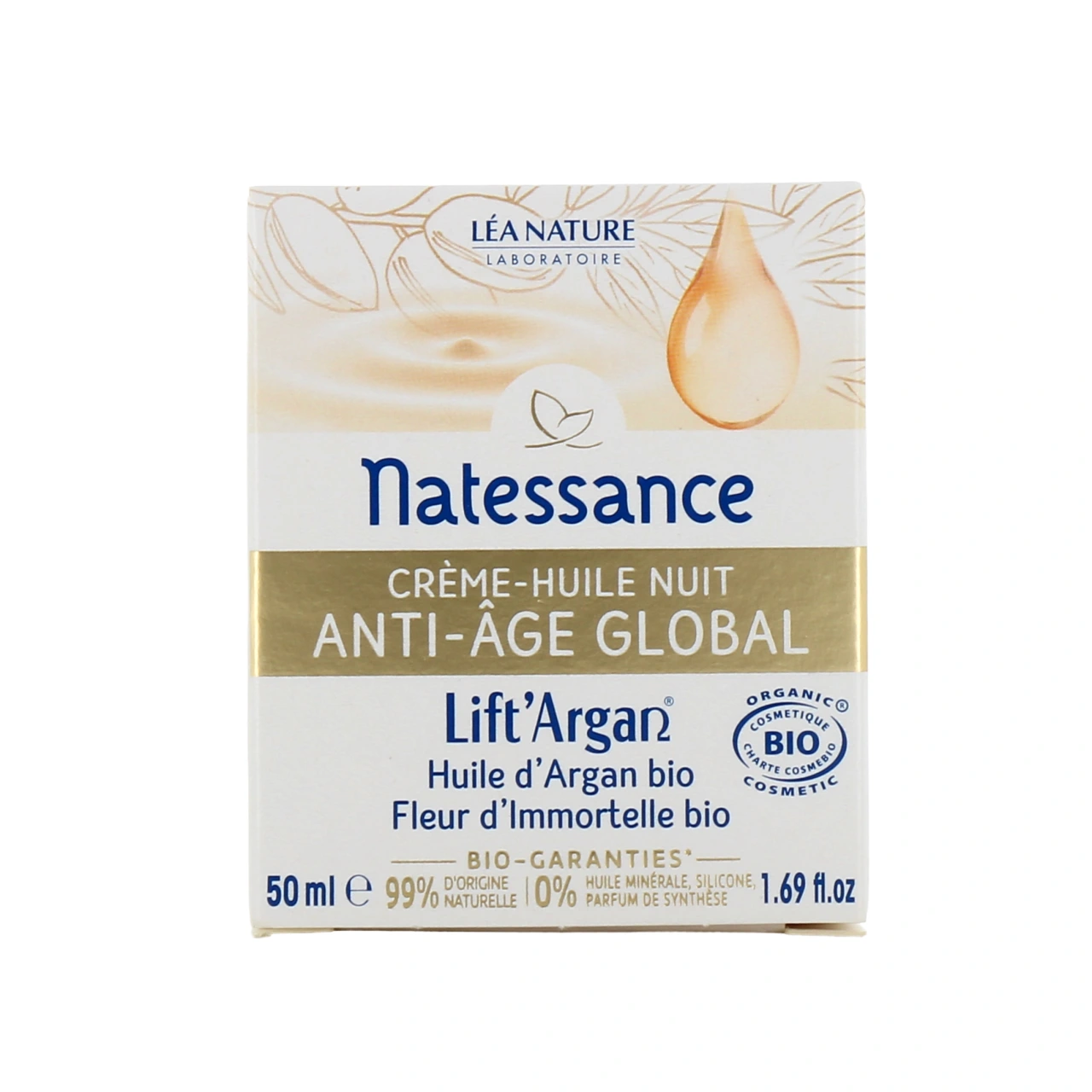 Lift'Argan Natessance Crème-Huile Nuit Anti-âge Global Bio - Vue 2