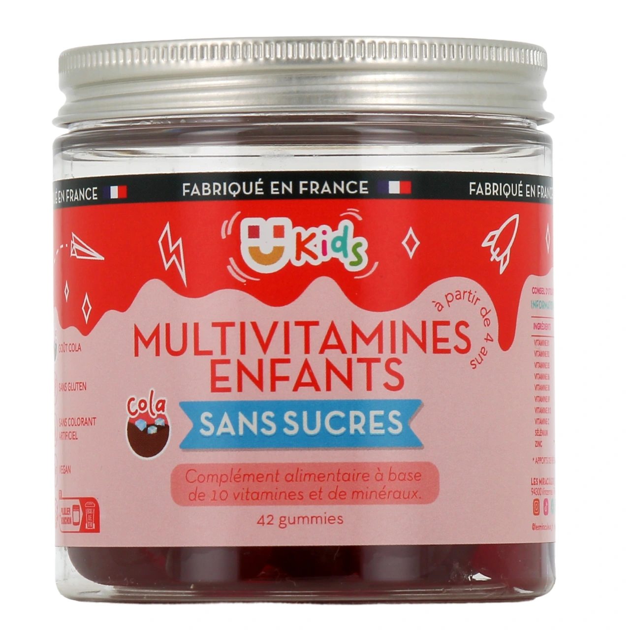 Mium Lab Multivitamines Enfants Gummies sans sucres - Vue 2