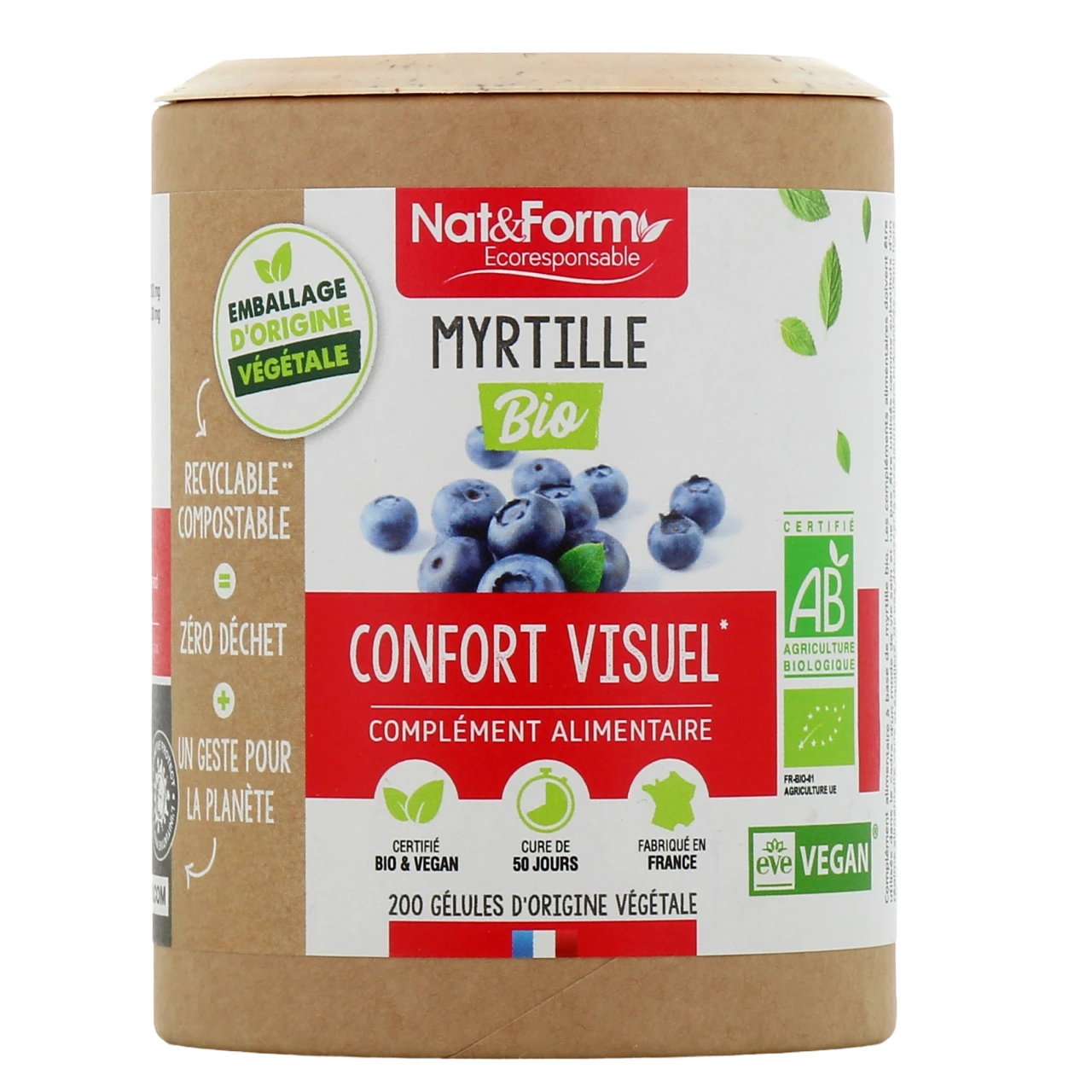 Nat & Form Myrtille Bio - Vue 2
